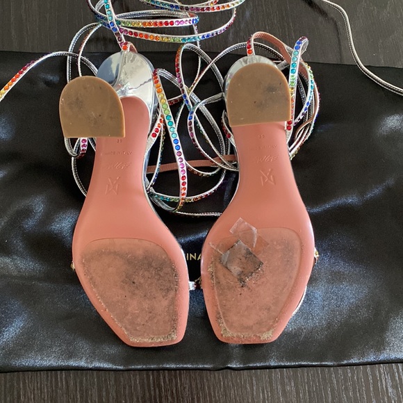 Amina Muaddi 'LSD Gladi' Sandals - Picture 7 of 11